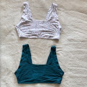 Jockey Teal and White Modal Bras